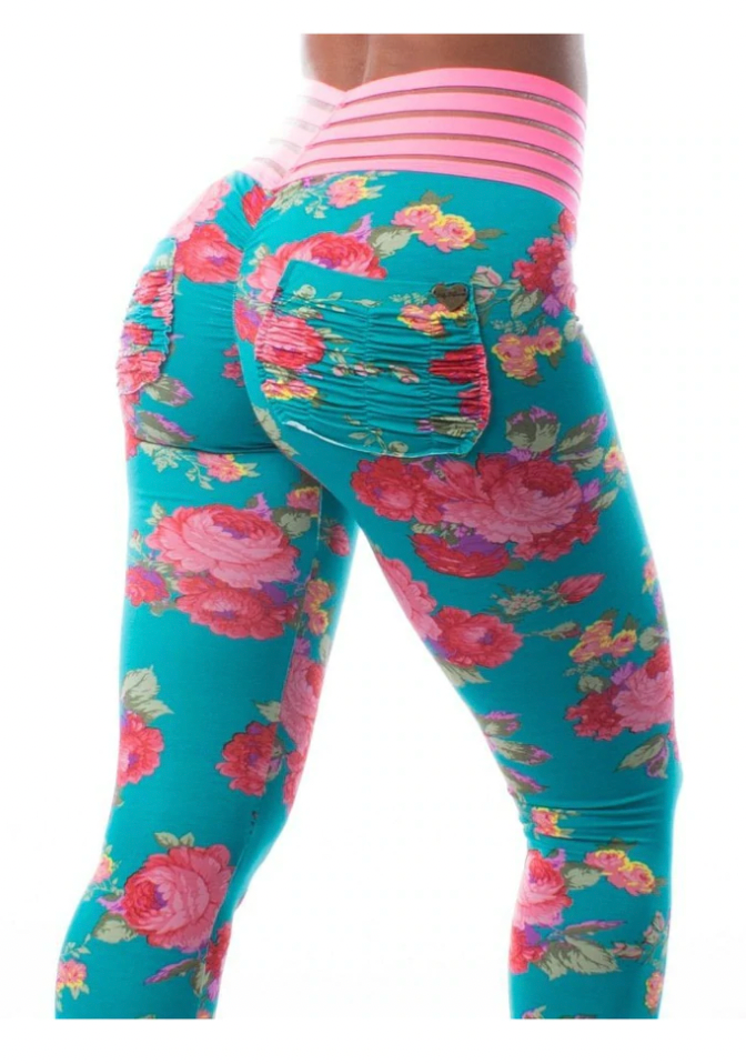 Aqua Floral* (Silhouette Lifestyle Cute Booty) – Cute Booty Lounge